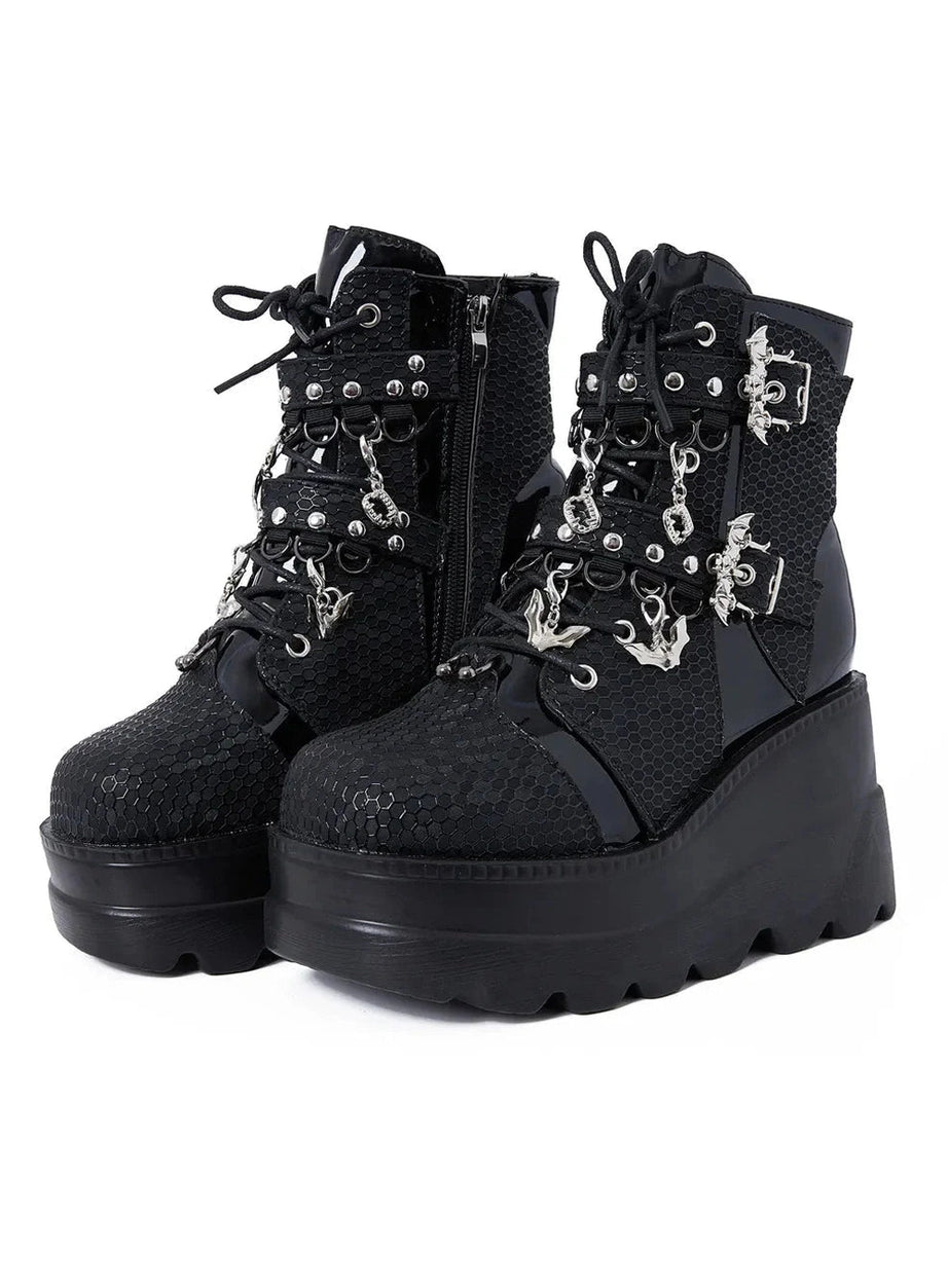 Y2k Alt Comfy Ankle Boots