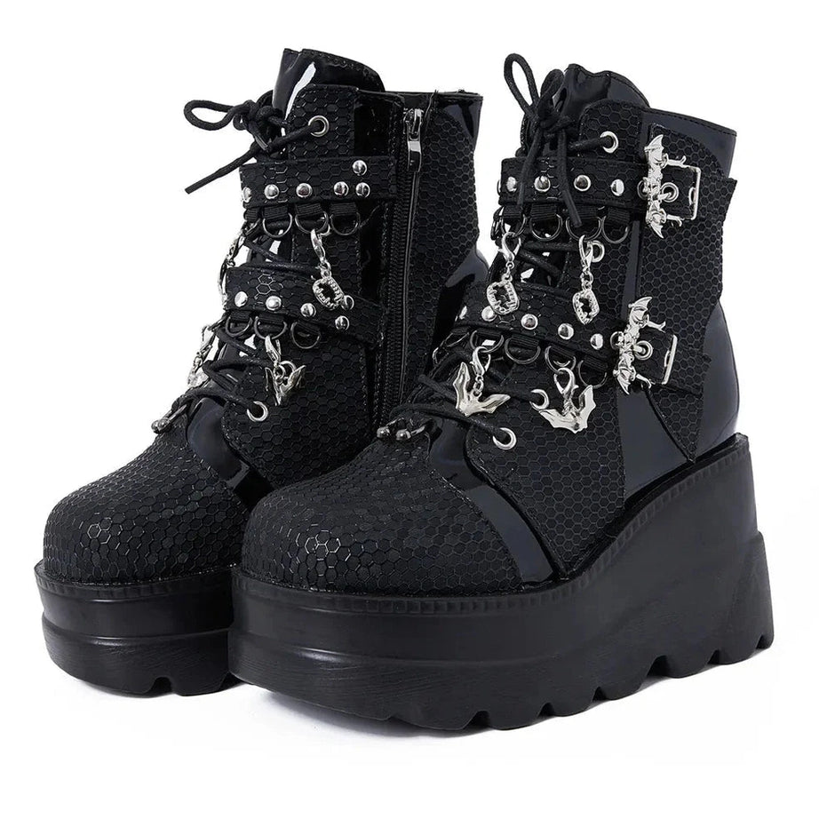 Y2k Alt Comfy Ankle Boots