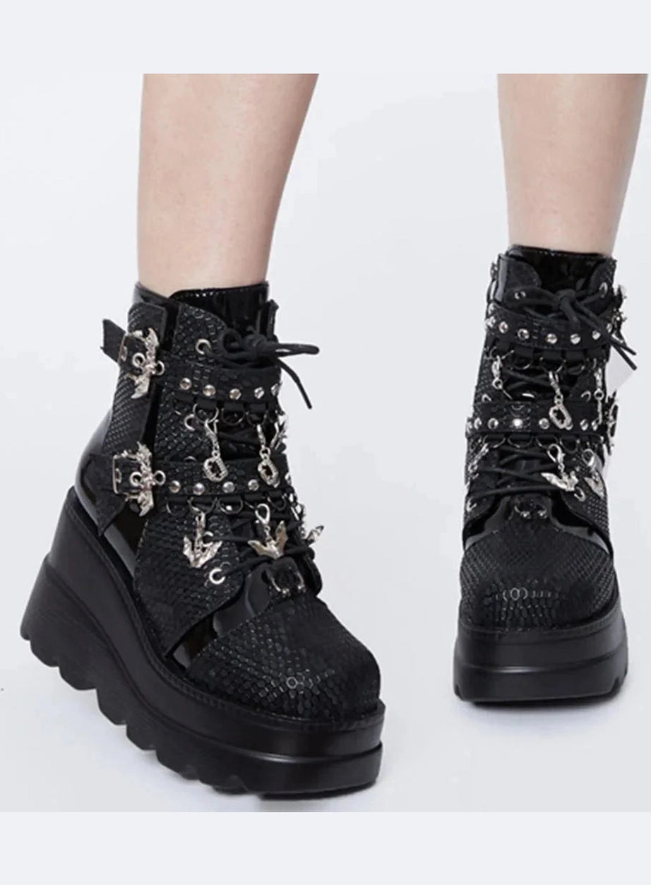 Y2k Alt Comfy Ankle Boots