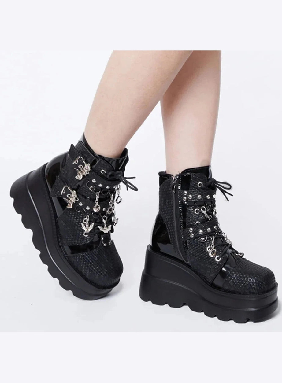 Y2k Alt Comfy Ankle Boots
