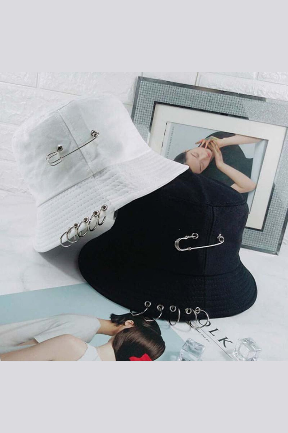 Y2k Alt Fashion Panama with rings