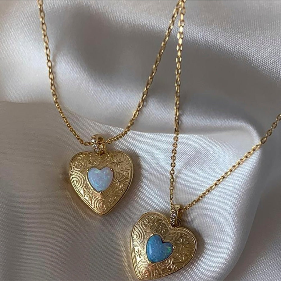 Y2k Alt Heart Locket Necklace