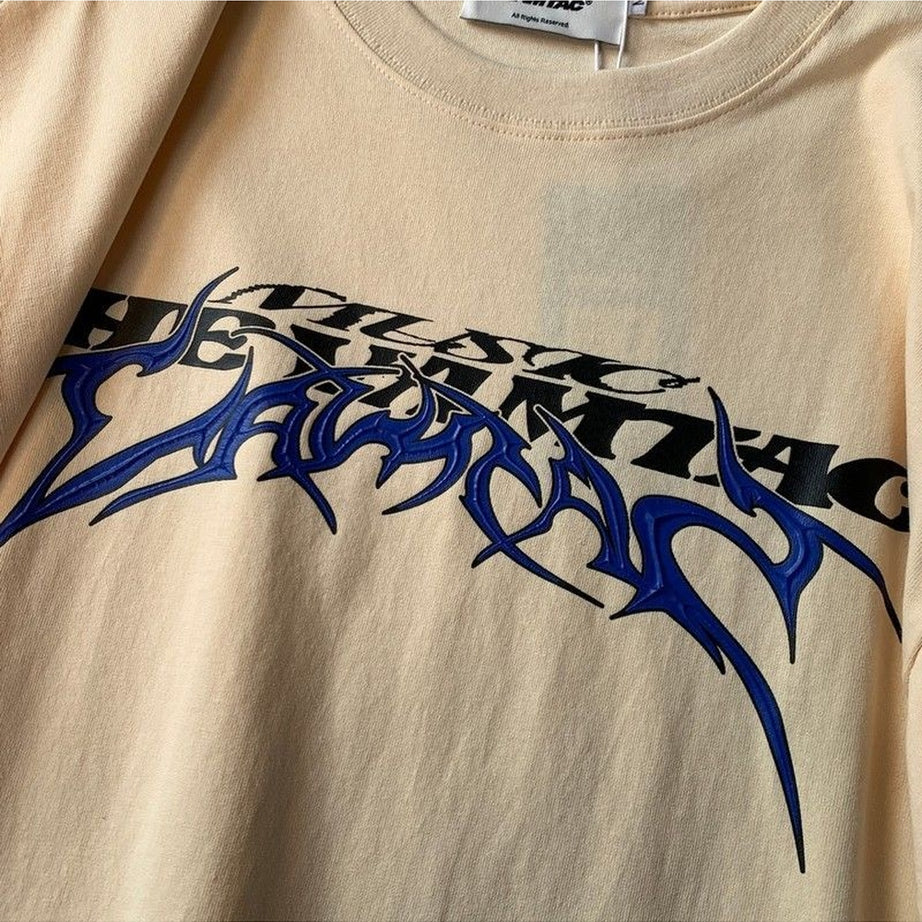 Y2k Alt Letter Print T-shirt