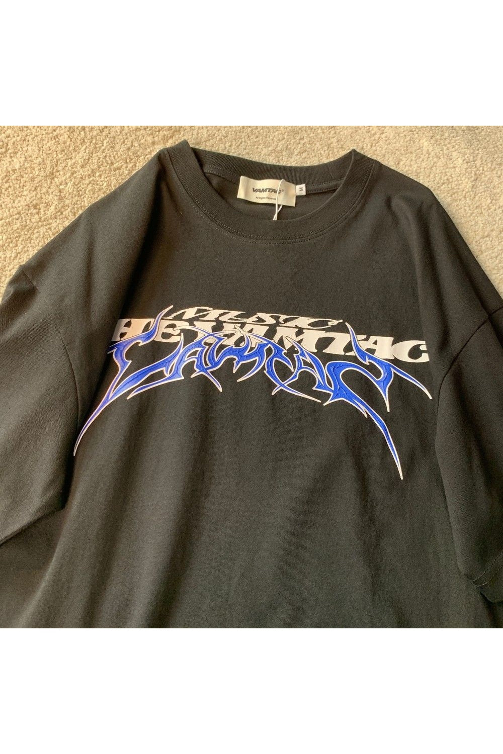 Y2k Alt Letter Print T-shirt