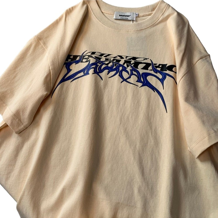 Y2k Alt Letter Print T-shirt