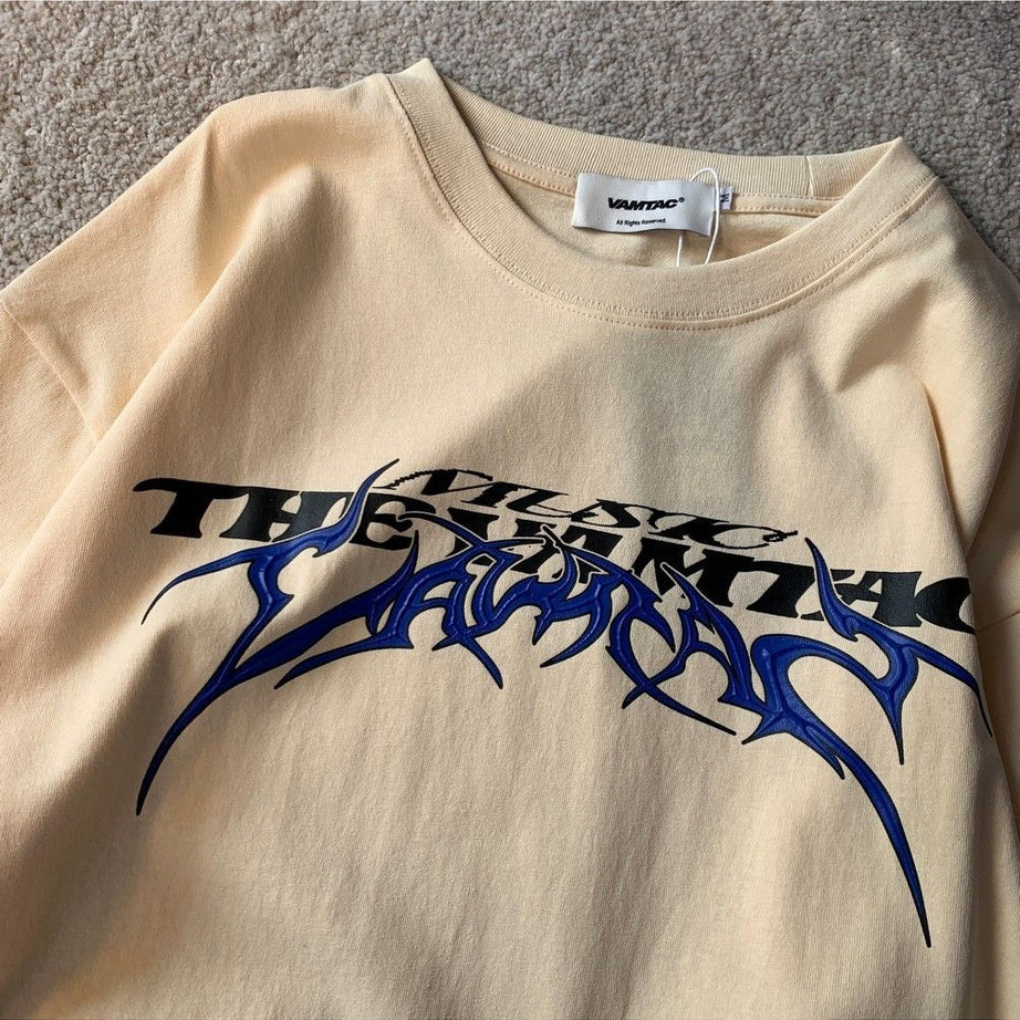 Y2k Alt Letter Print T-shirt