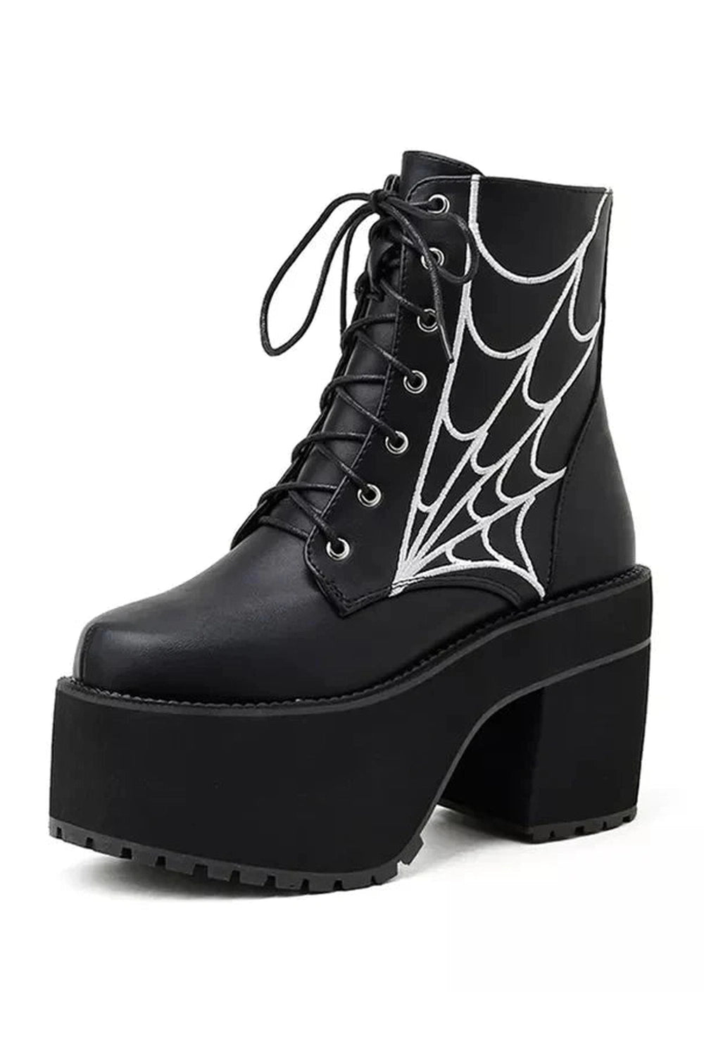 Y2k Alt Rivet Burgundy Platform Shoes