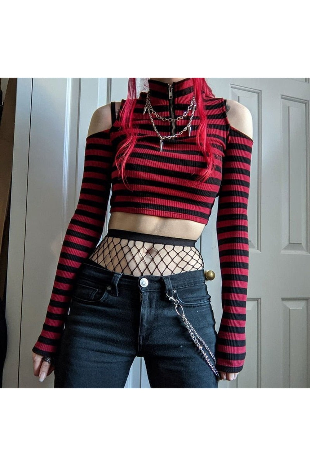Y2k Alt Style Aesthetic Crop Tops