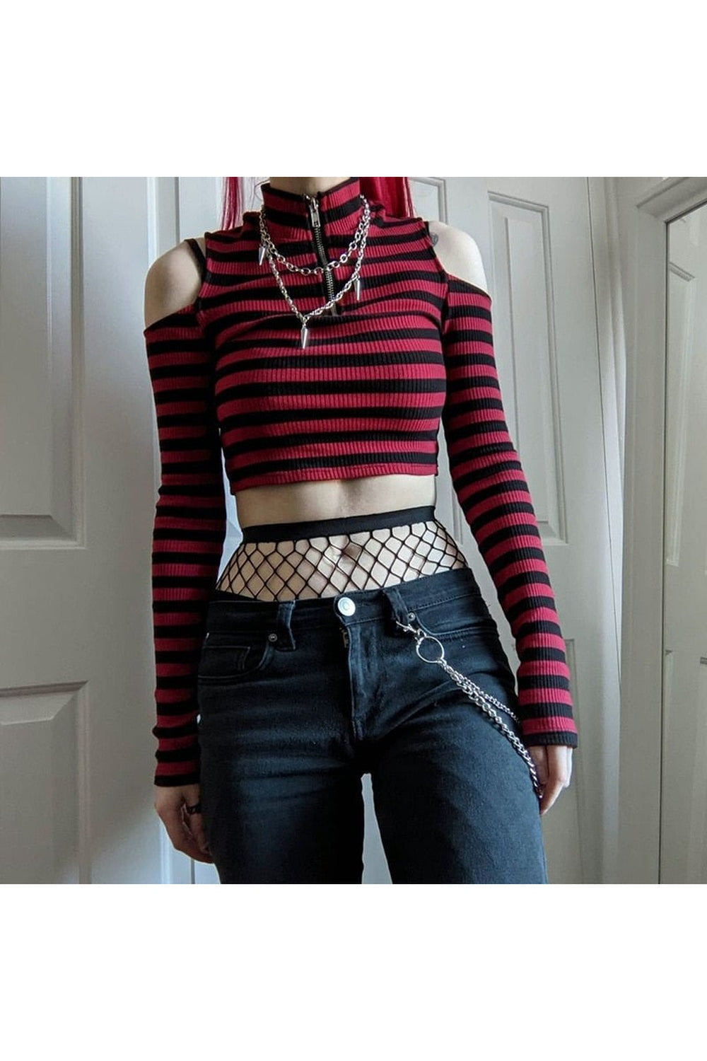 Y2k Alt Style Aesthetic Crop Tops