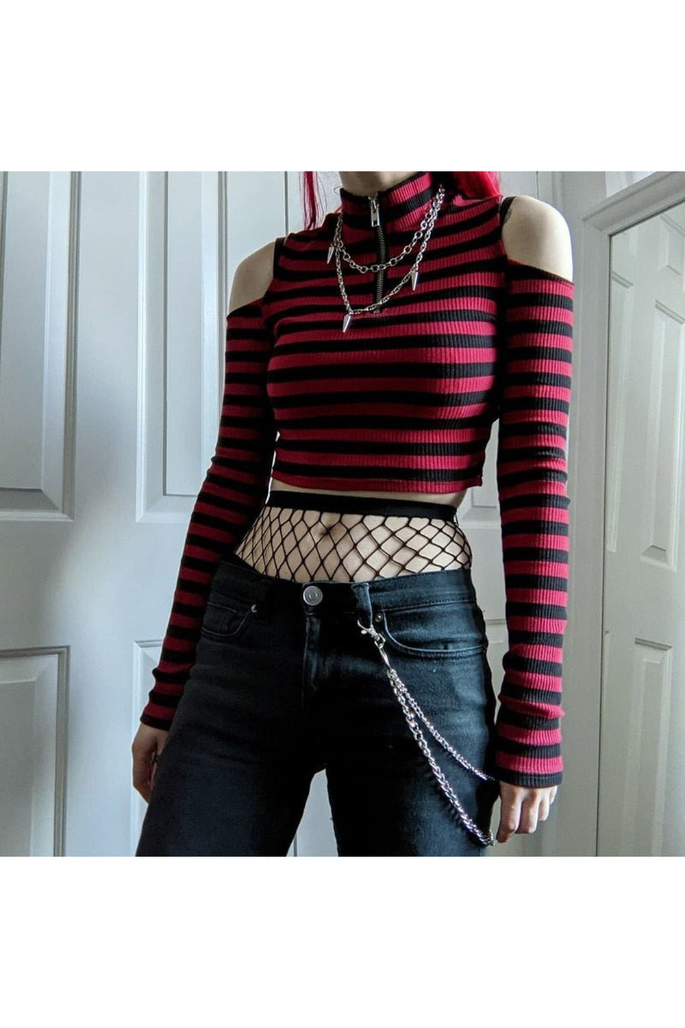 Y2k Alt Style Aesthetic Crop Tops