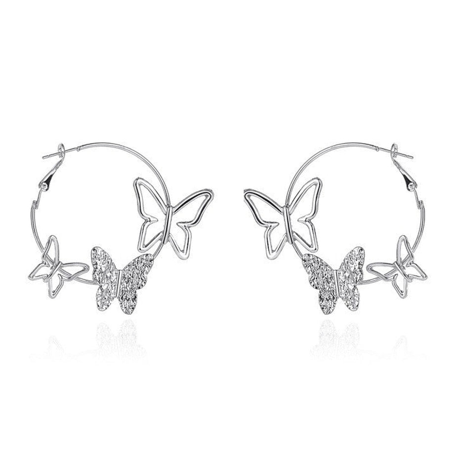 Y2k Alt Style Butterfly Shaped Earrings