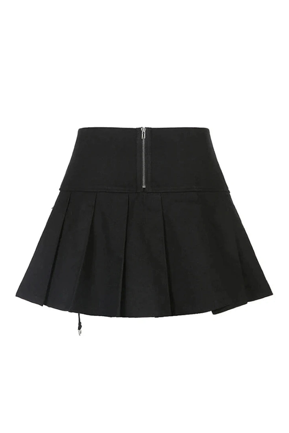 Y2k Alt Style Pleated Mini Skirt