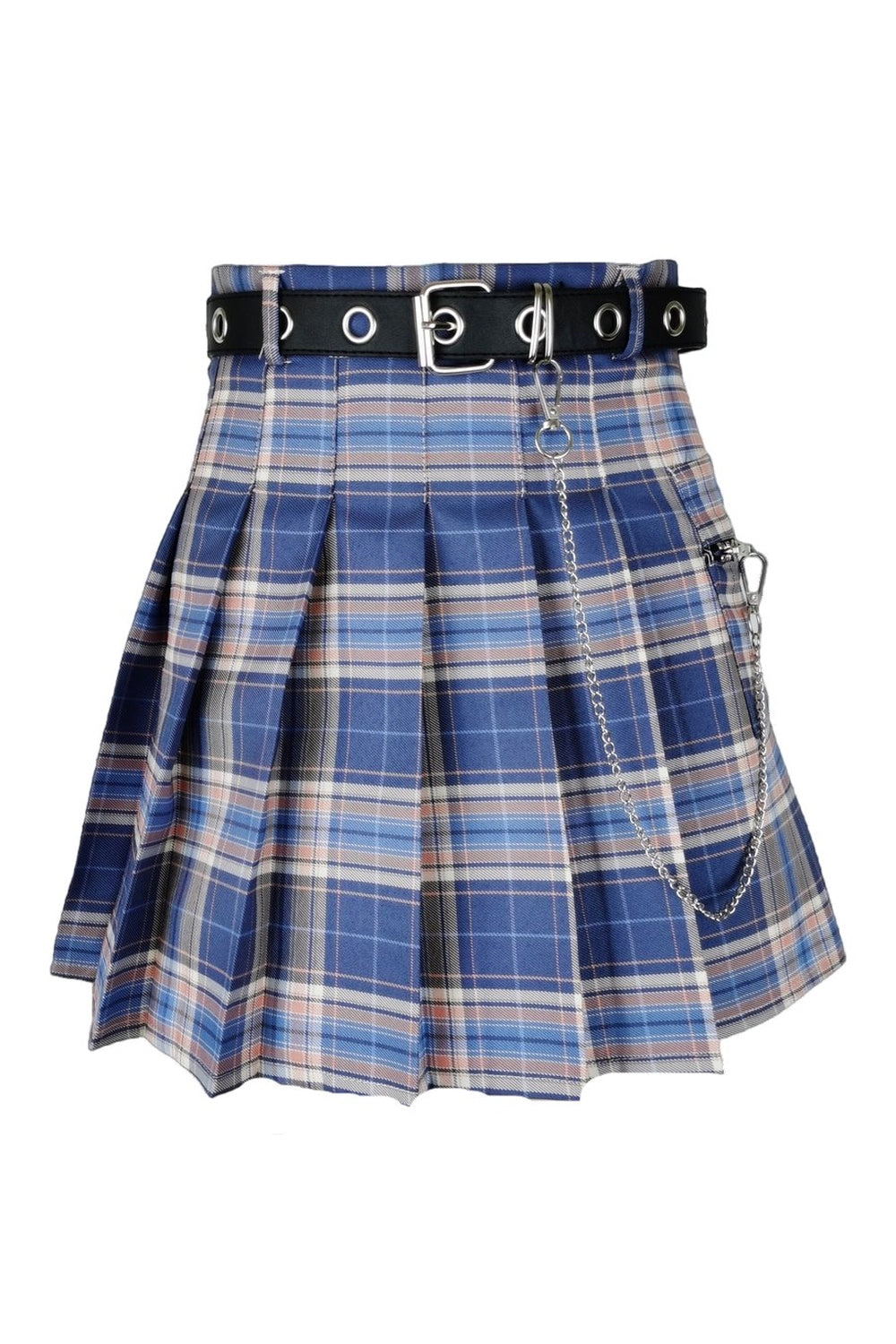 Y2k Alt Style Pleated Skirt