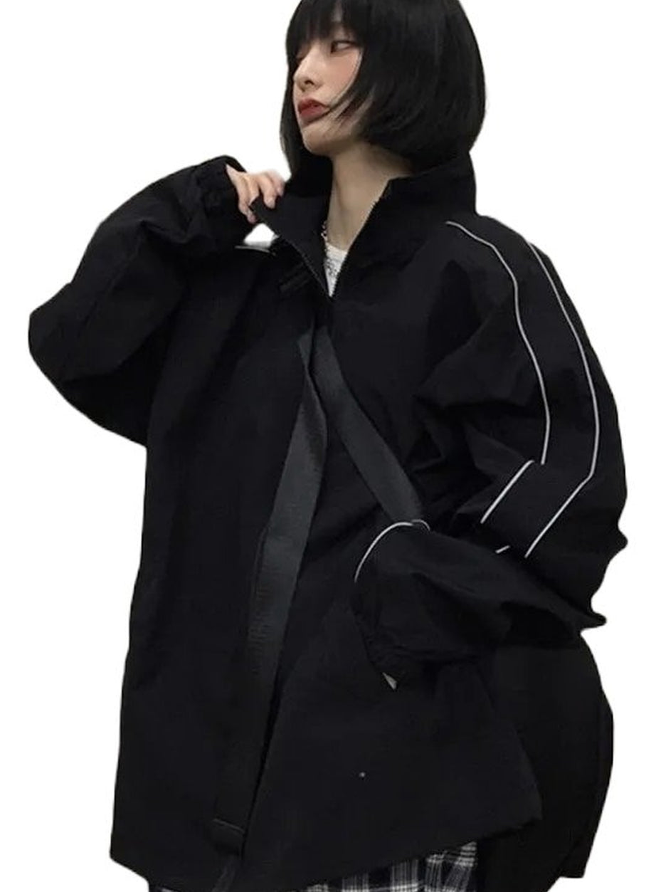 Y2k Alt Style Reflective Jacket