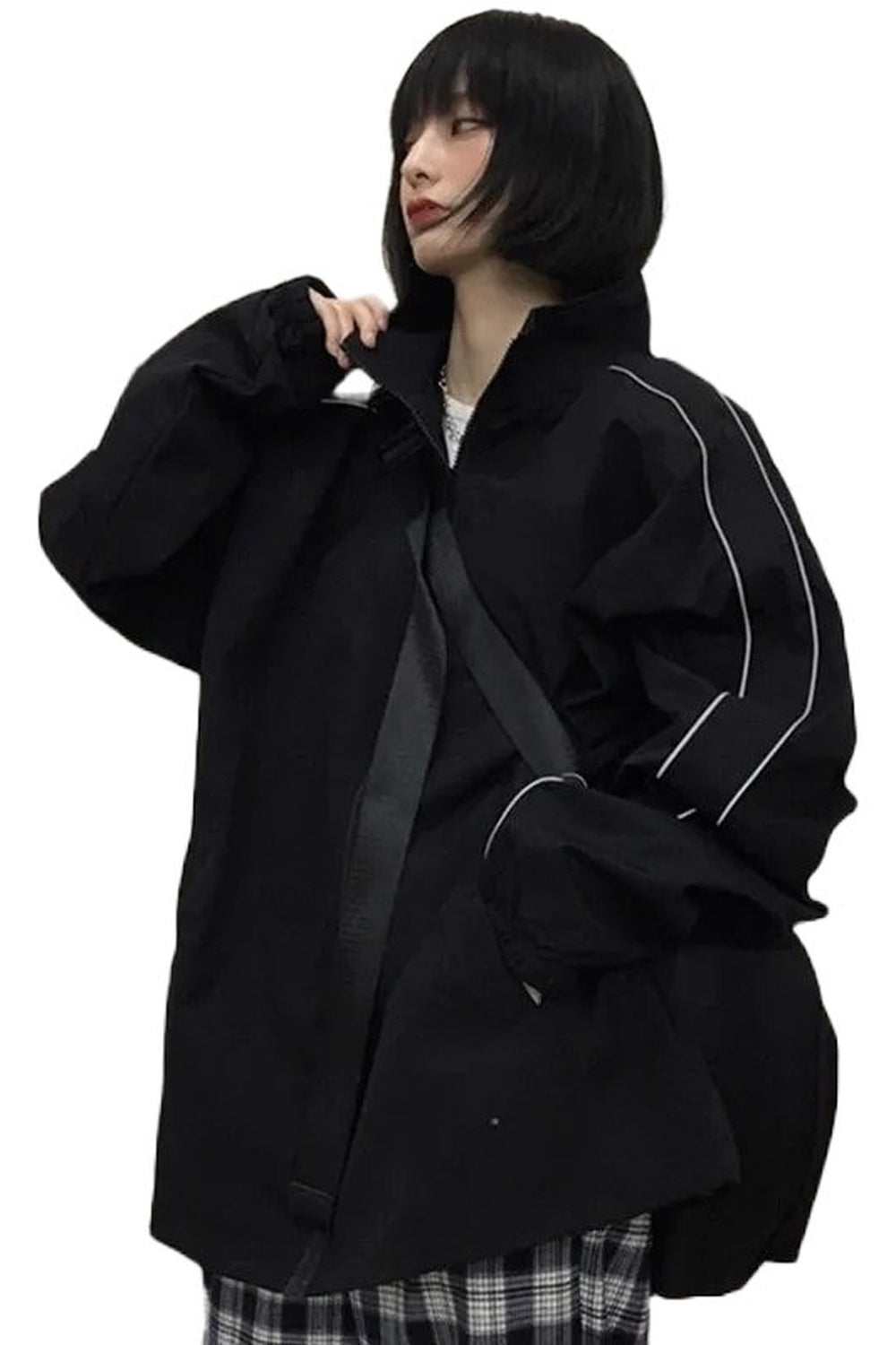 Y2k Alt Style Reflective Jacket