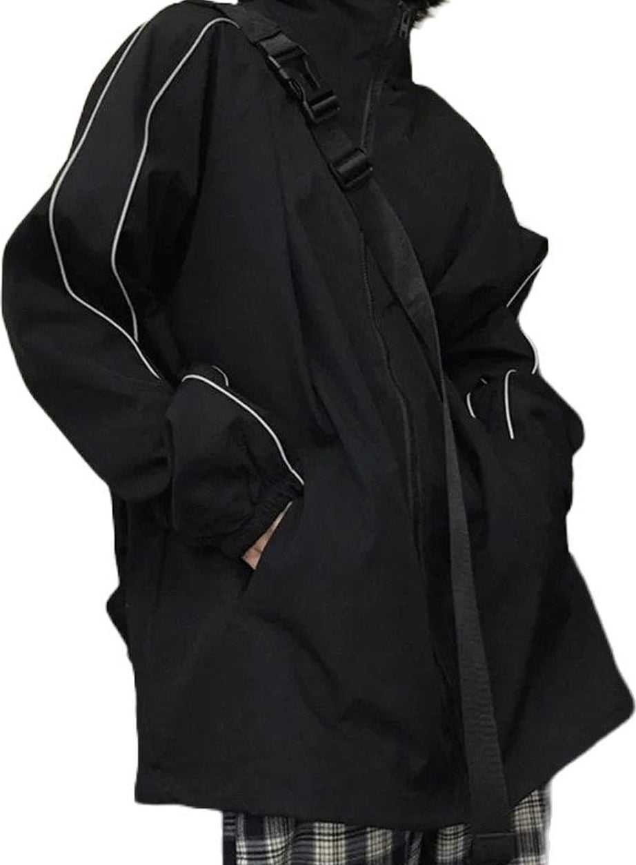 Y2k Alt Style Reflective Jacket