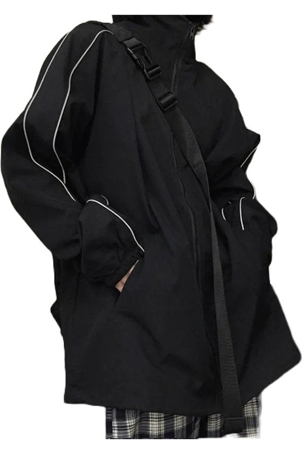 Y2k Alt Style Reflective Jacket