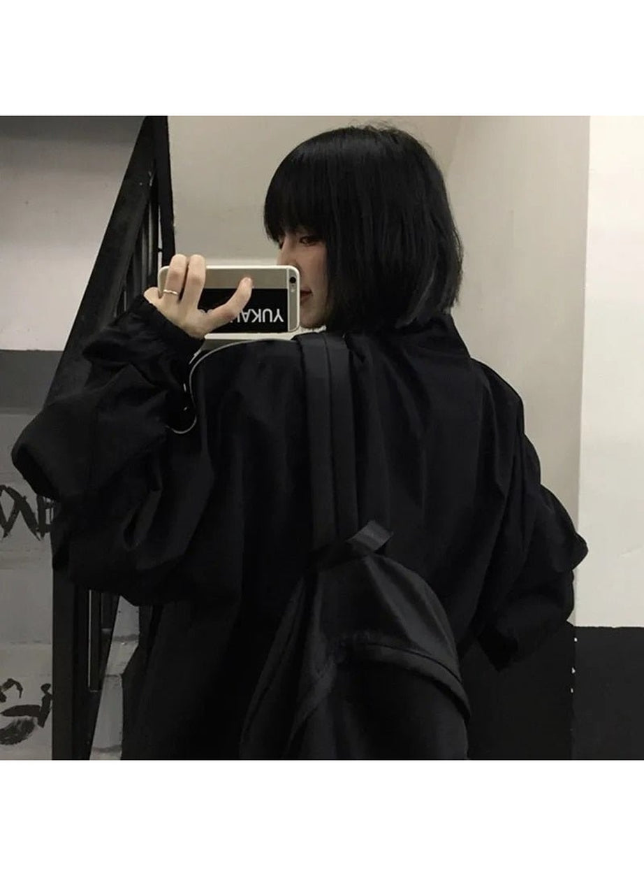 Y2k Alt Style Reflective Jacket