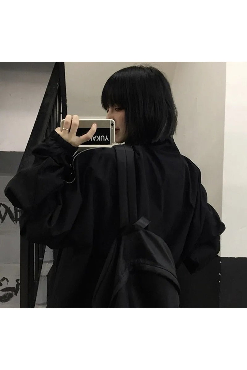 Y2k Alt Style Reflective Jacket