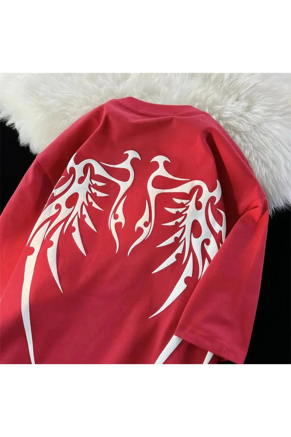 Y2k Alt Wing Printed Fashion T-shirt