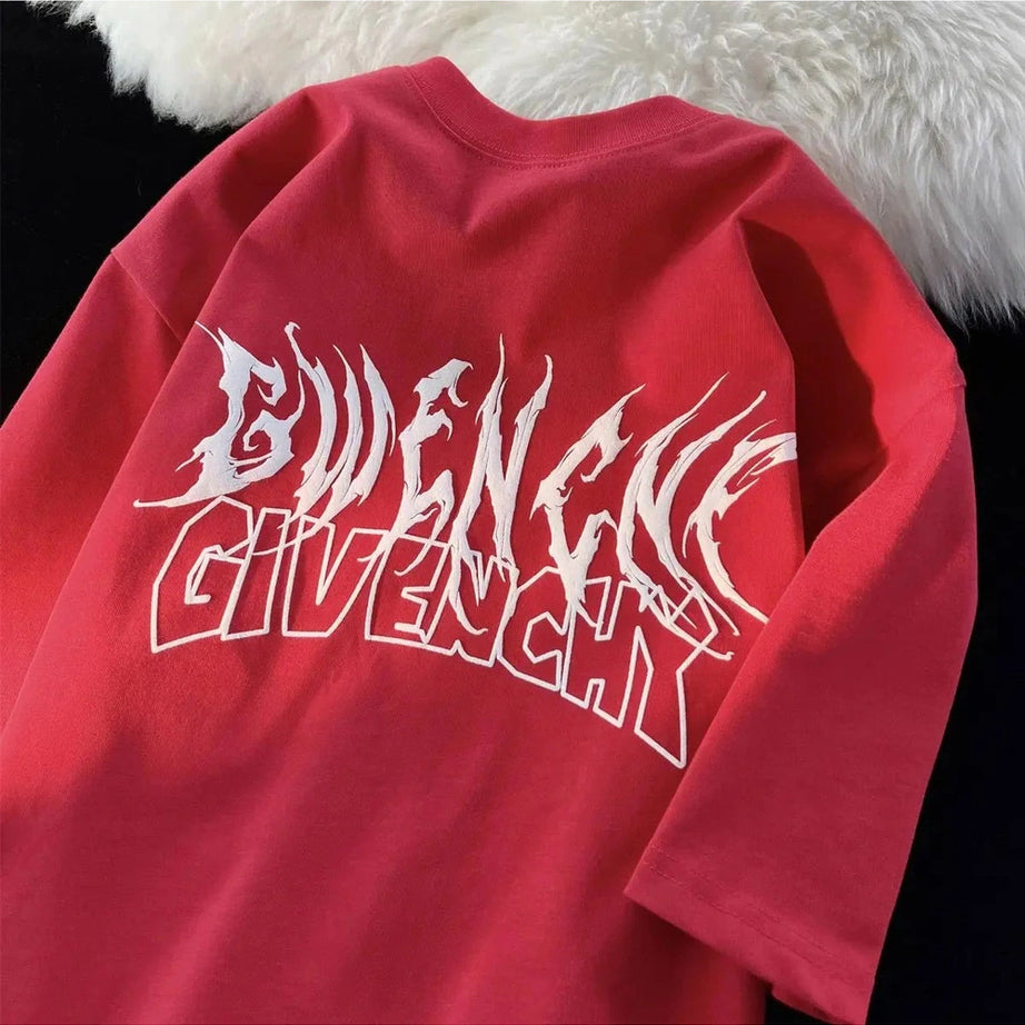 Y2k Alt Wing Printed Fashion T-shirt