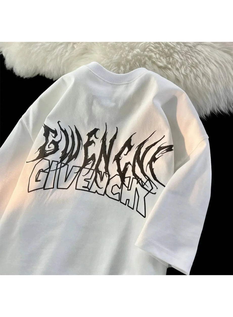 Y2k Alt Wing Printed Fashion T-shirt