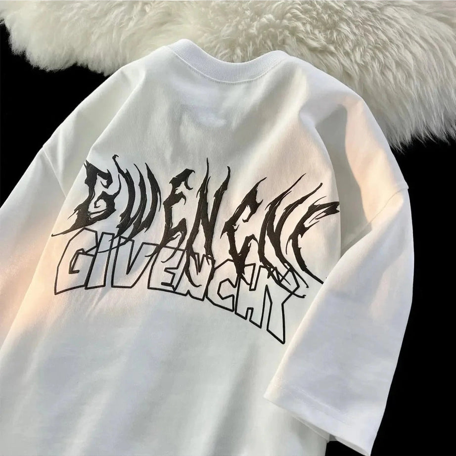 Y2k Alt Wing Printed Fashion T-shirt