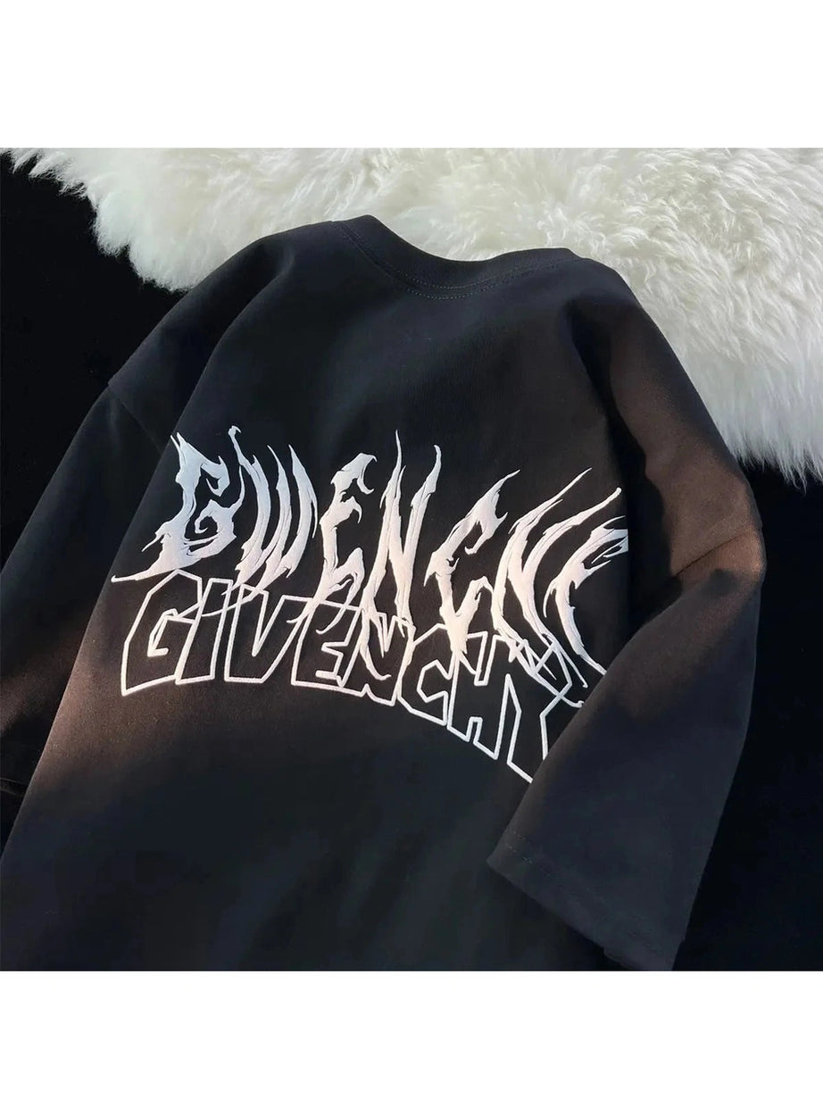 Y2k Alt Wing Printed Fashion T-shirt