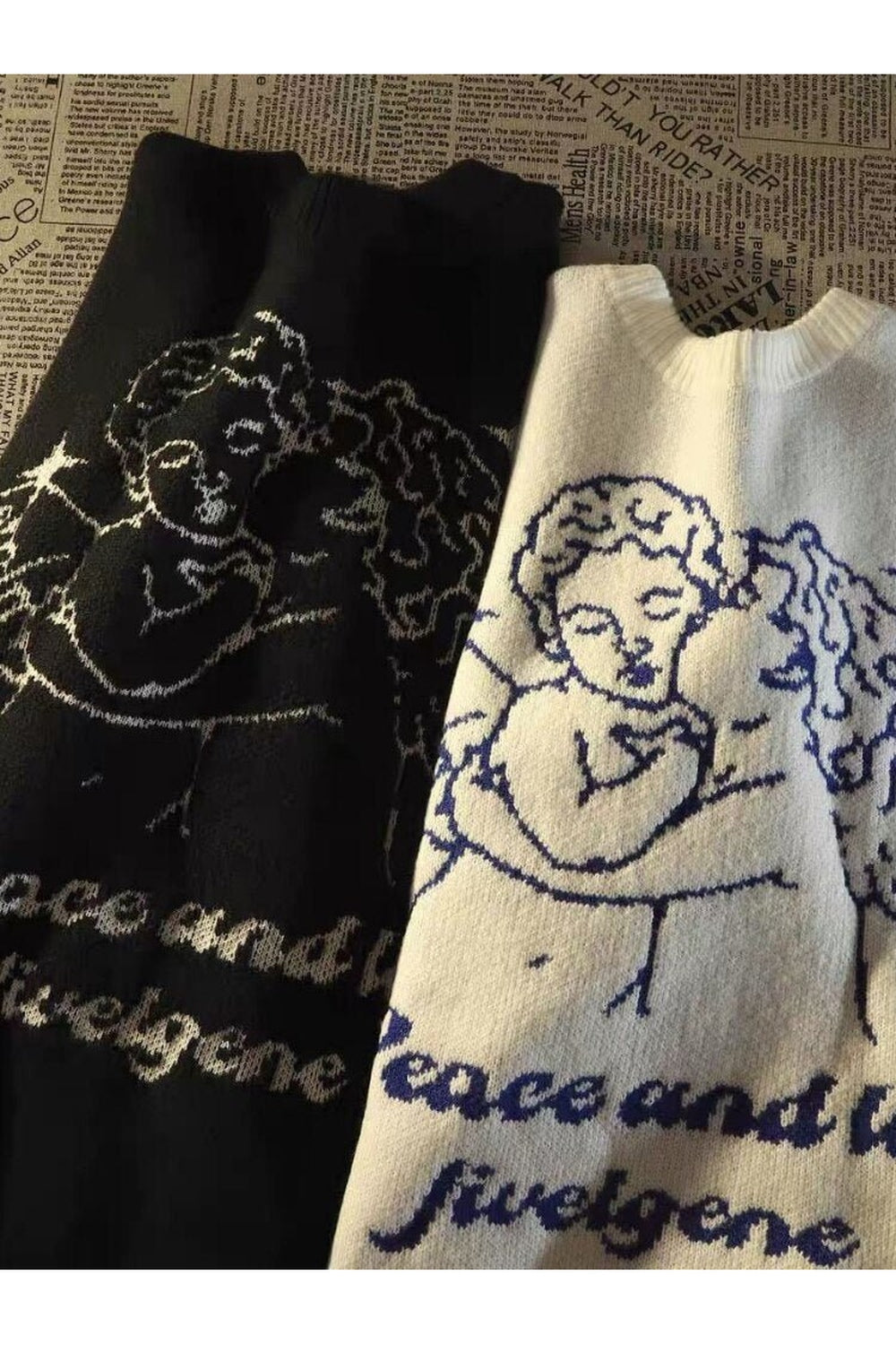 Y2k Angelcore Retro Sweater