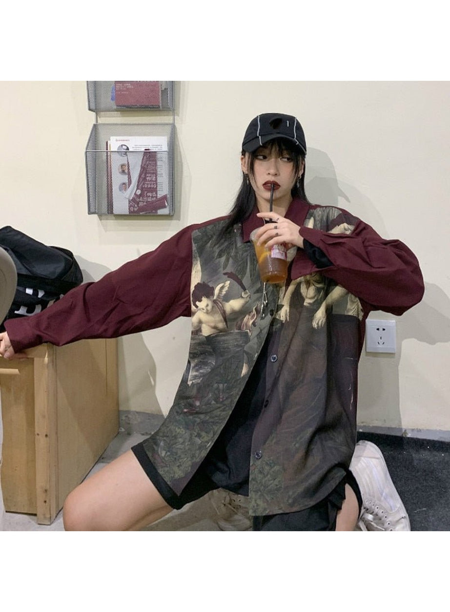 Y2k Angelcore Style Shirt