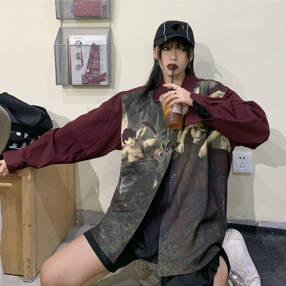 Y2k Angelcore Style Shirt