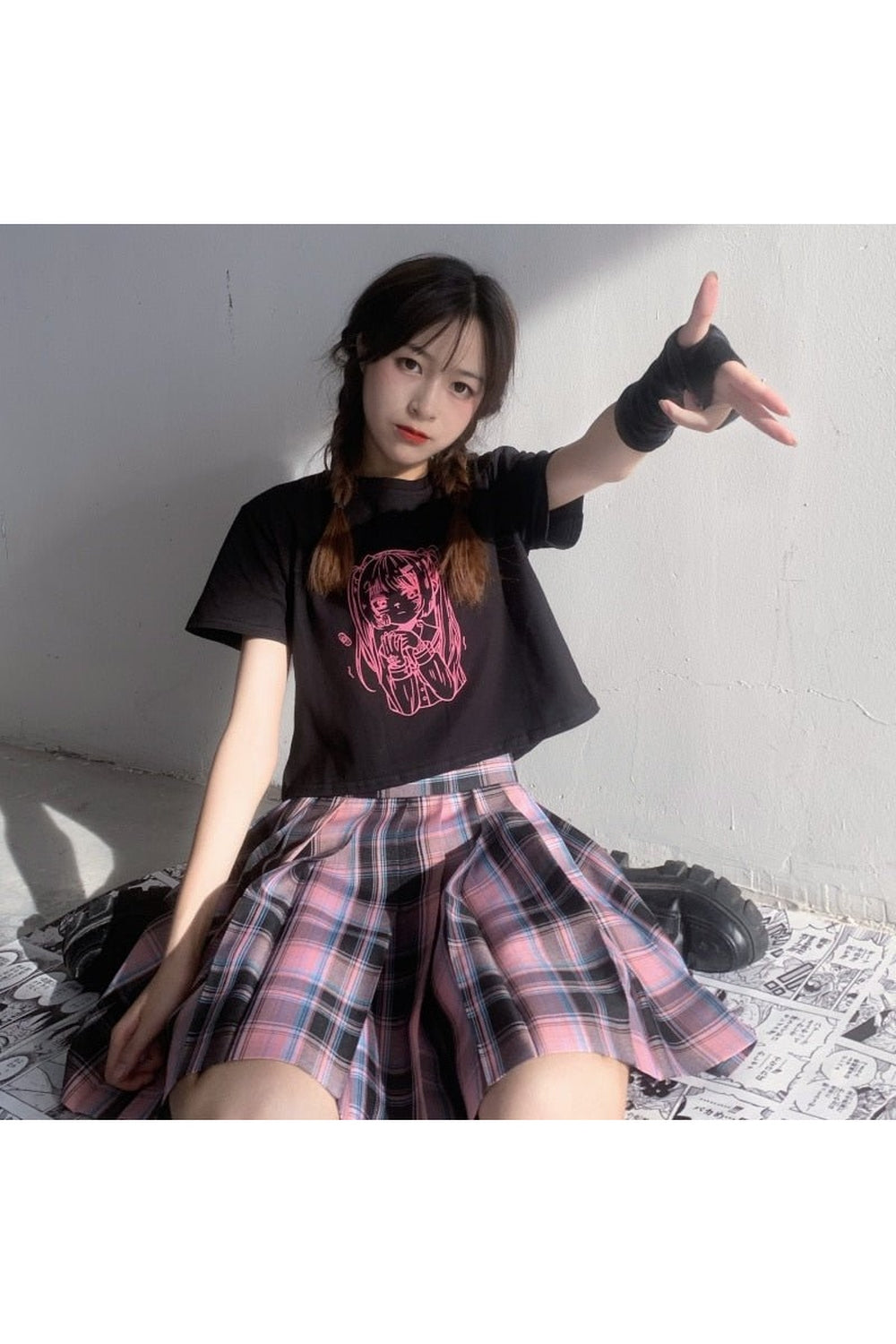 Y2k Anime Aesthetic Print T-shirt