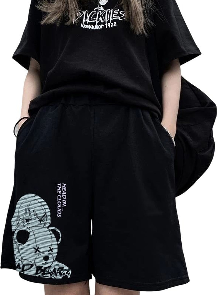 Y2k Anime Casual Shorts