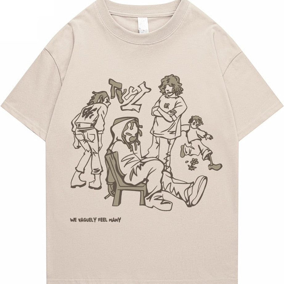 Y2k Anime Graphic Streetwear T-shirt