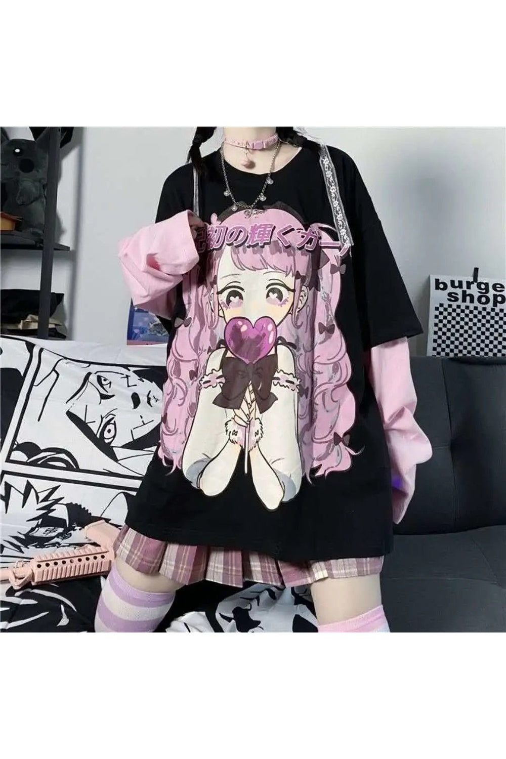 Y2k Anime Harajuku Loose Kawaii Sweatshirt