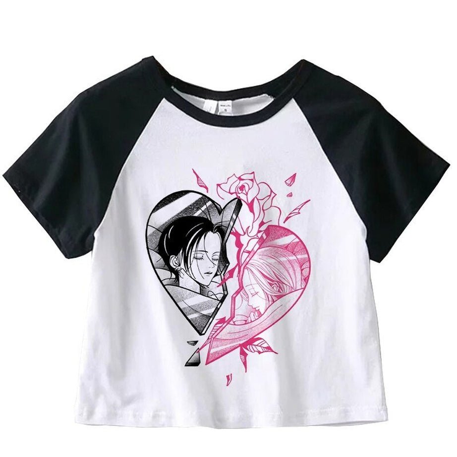 Y2k Anime Heart T-shirt