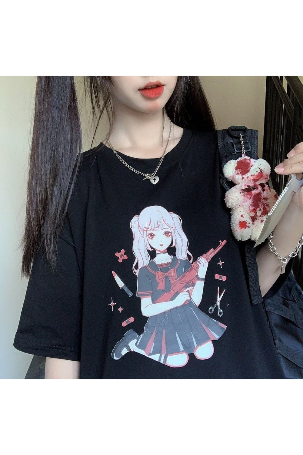 Y2k Anime Print Harajuku T-shirt