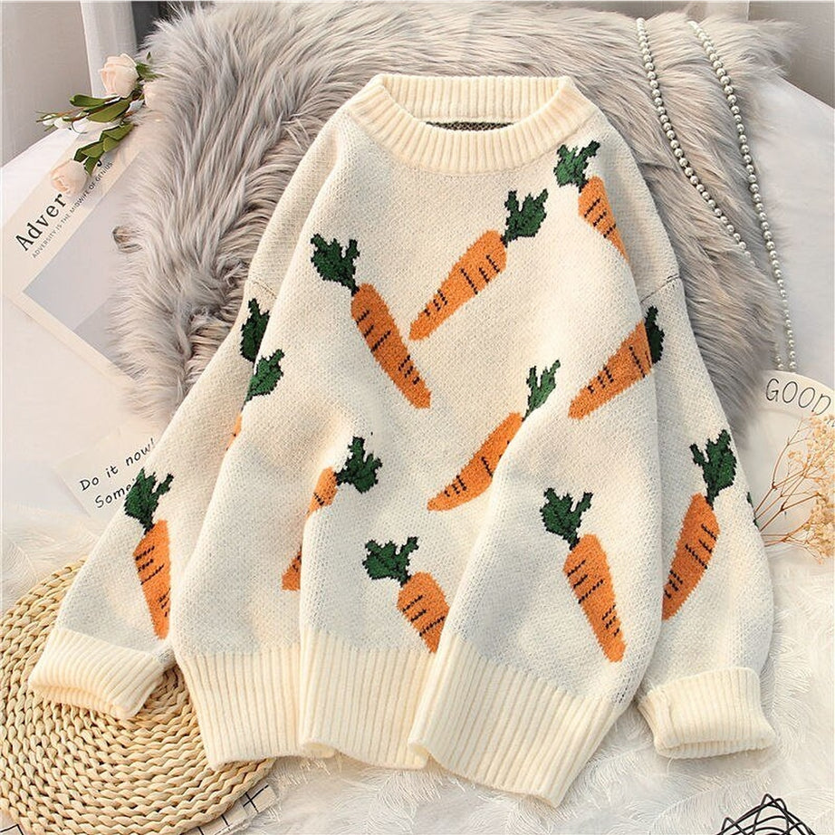 Y2k Art Hoe Fashion Knitted Sweater