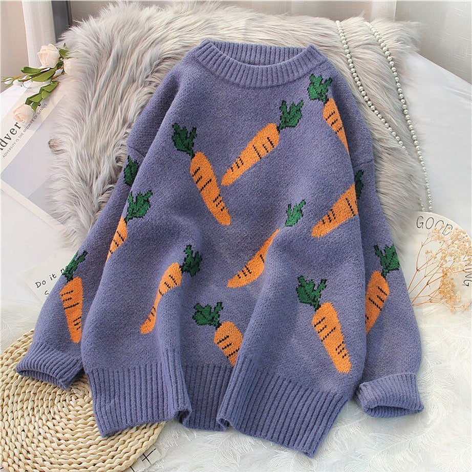 Y2k Art Hoe Fashion Knitted Sweater