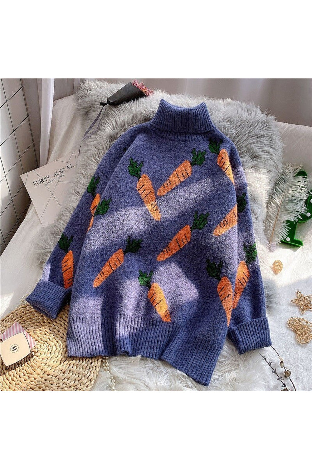 Y2k Art Hoe Fashion Knitted Sweater