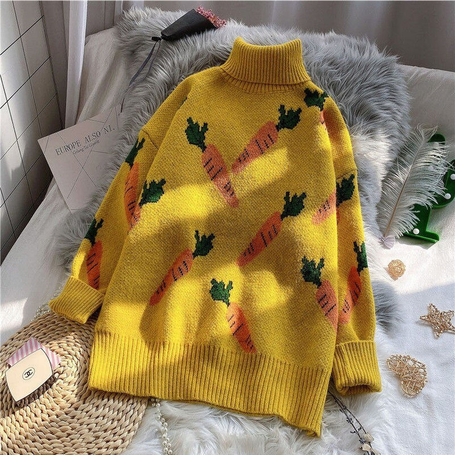Y2k Art Hoe Fashion Knitted Sweater