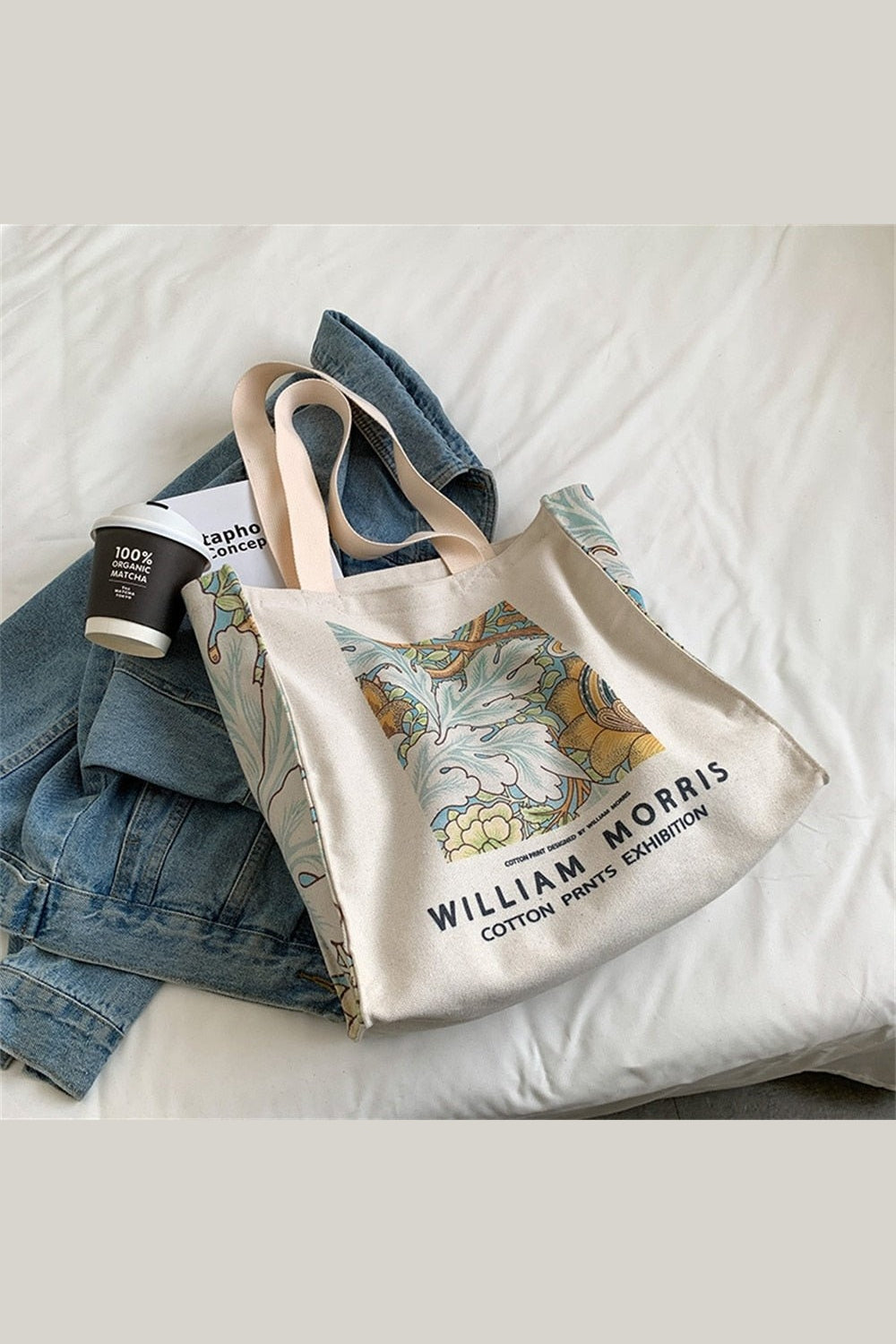 Y2k Art Hoe Retro Flower Shopping Bag