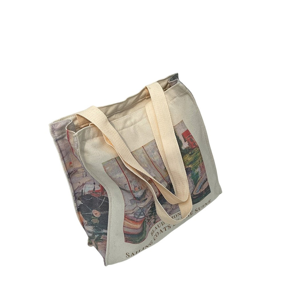 Y2k Art Hoe Retro Flower Shopping Bag