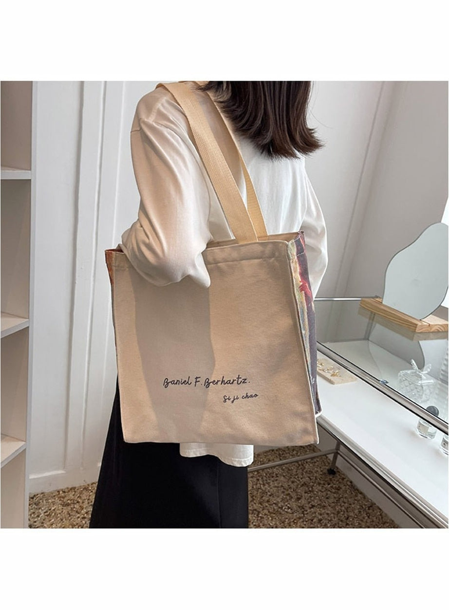 Y2k Art Hoe Retro Flower Shopping Bag