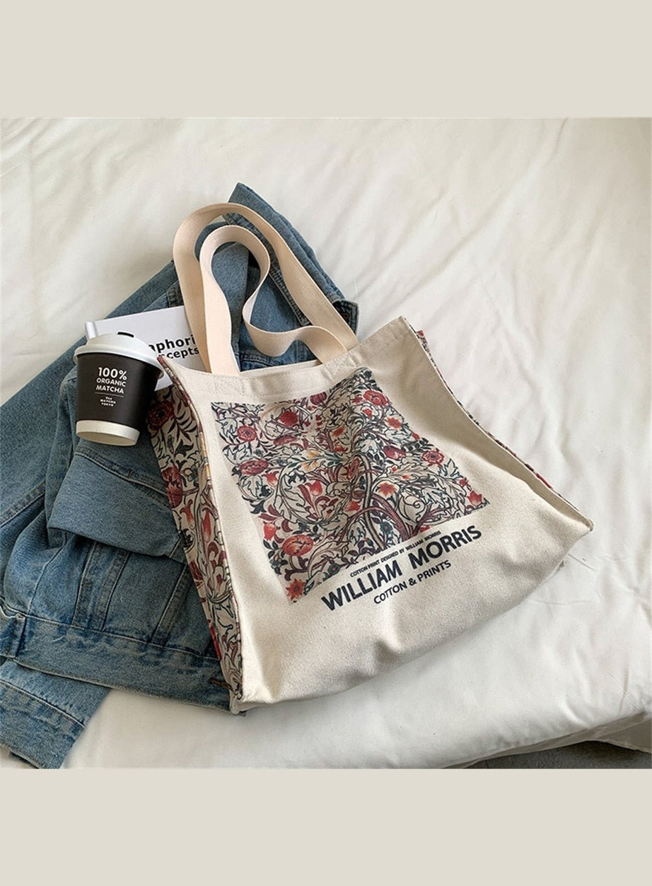 Y2k Art Hoe Retro Flower Shopping Bag