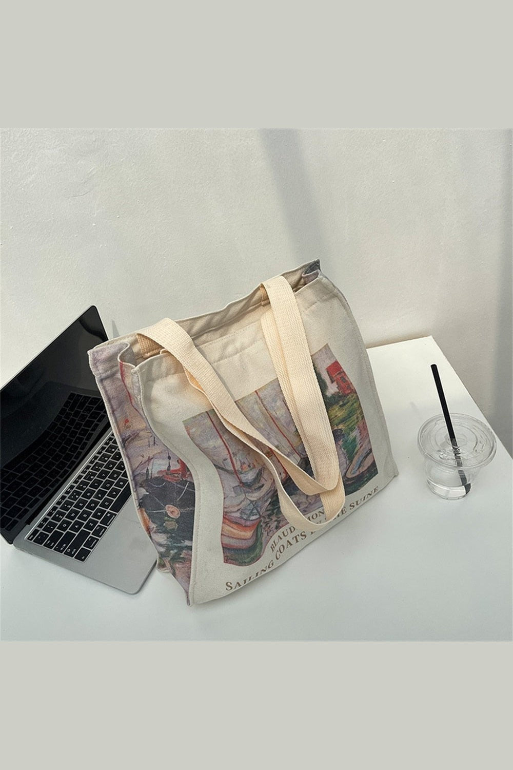 Y2k Art Hoe Retro Flower Shopping Bag