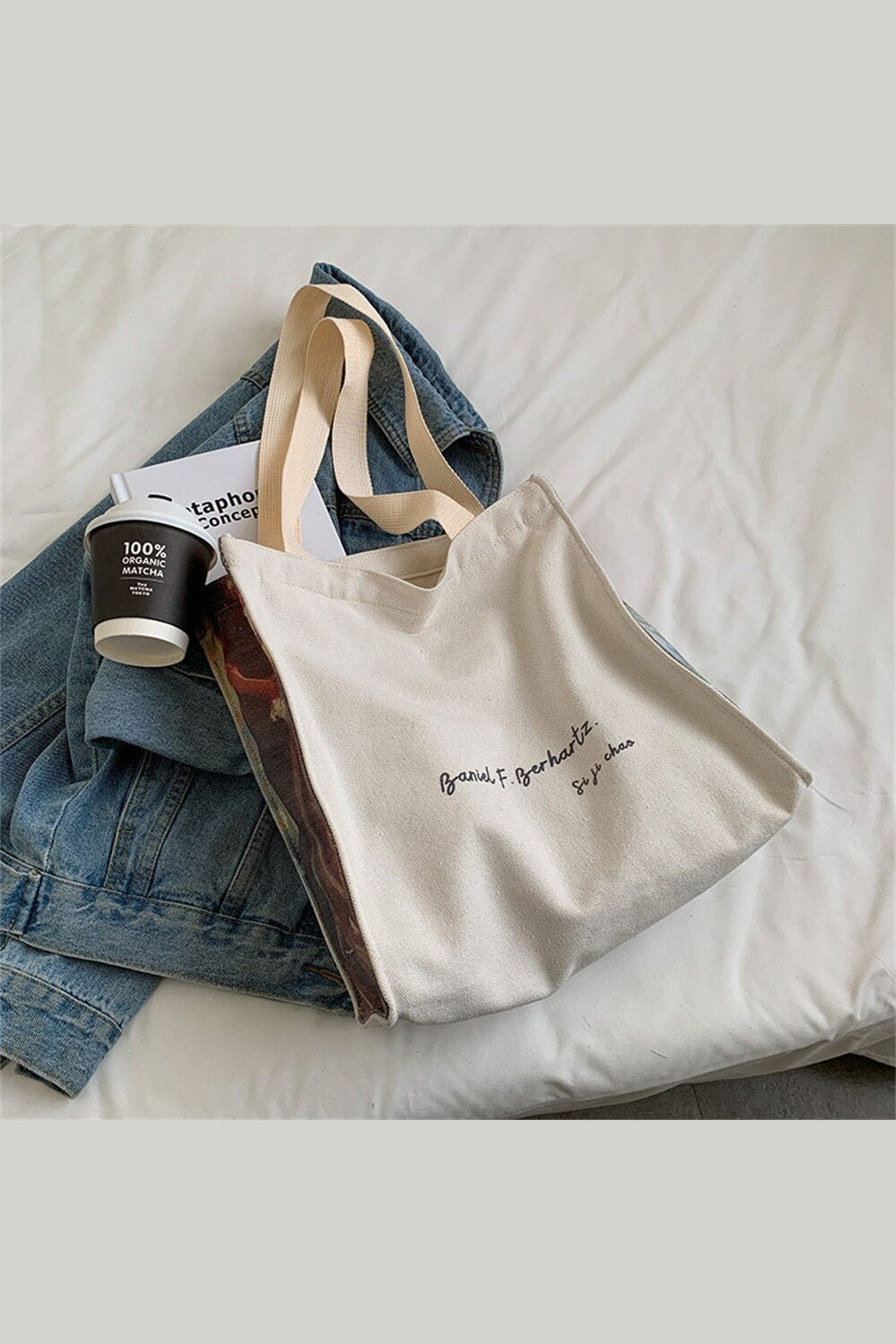 Y2k Art Hoe Retro Flower Shopping Bag