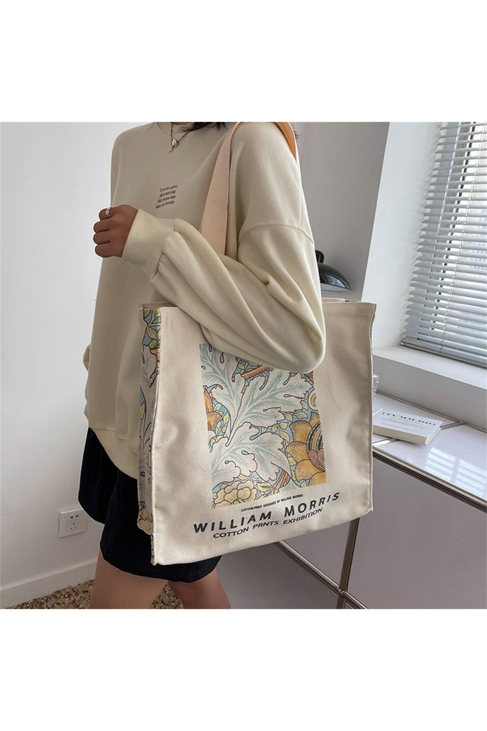 Y2k Art Hoe Retro Flower Shopping Bag