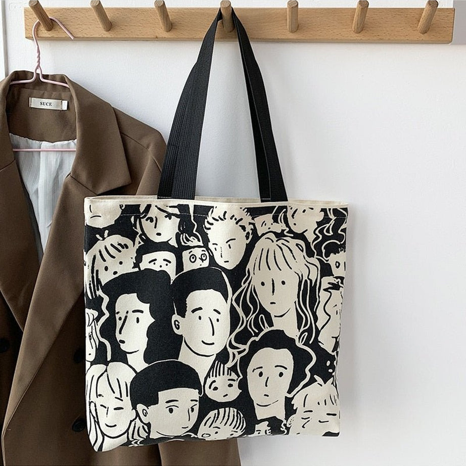 Y2k Artsy Lazy Style Shopping Bag