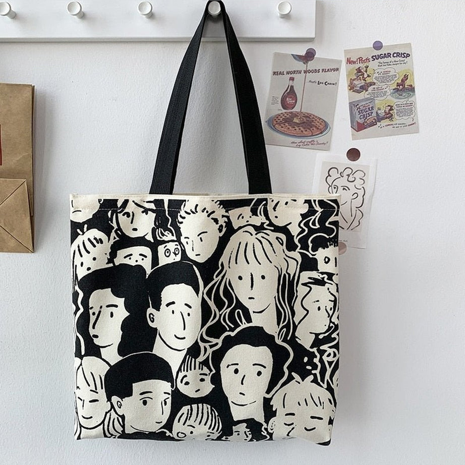 Y2k Artsy Lazy Style Shopping Bag